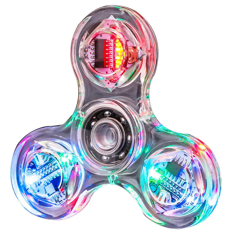 Fidget Spinner LED Luminoso – Brilha no Escuro, Moderno, ABS Resistente, Anti-Stress Fidget Spinner LED Luminoso – Brilha no Escuro, Moderno, ABS Resistente, Anti-Stress
